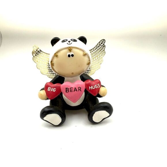 Vintage Russ Panda Valentines Heart Angel Cheeks Kirks Kritters big bear hugs - Picture 4 of 5